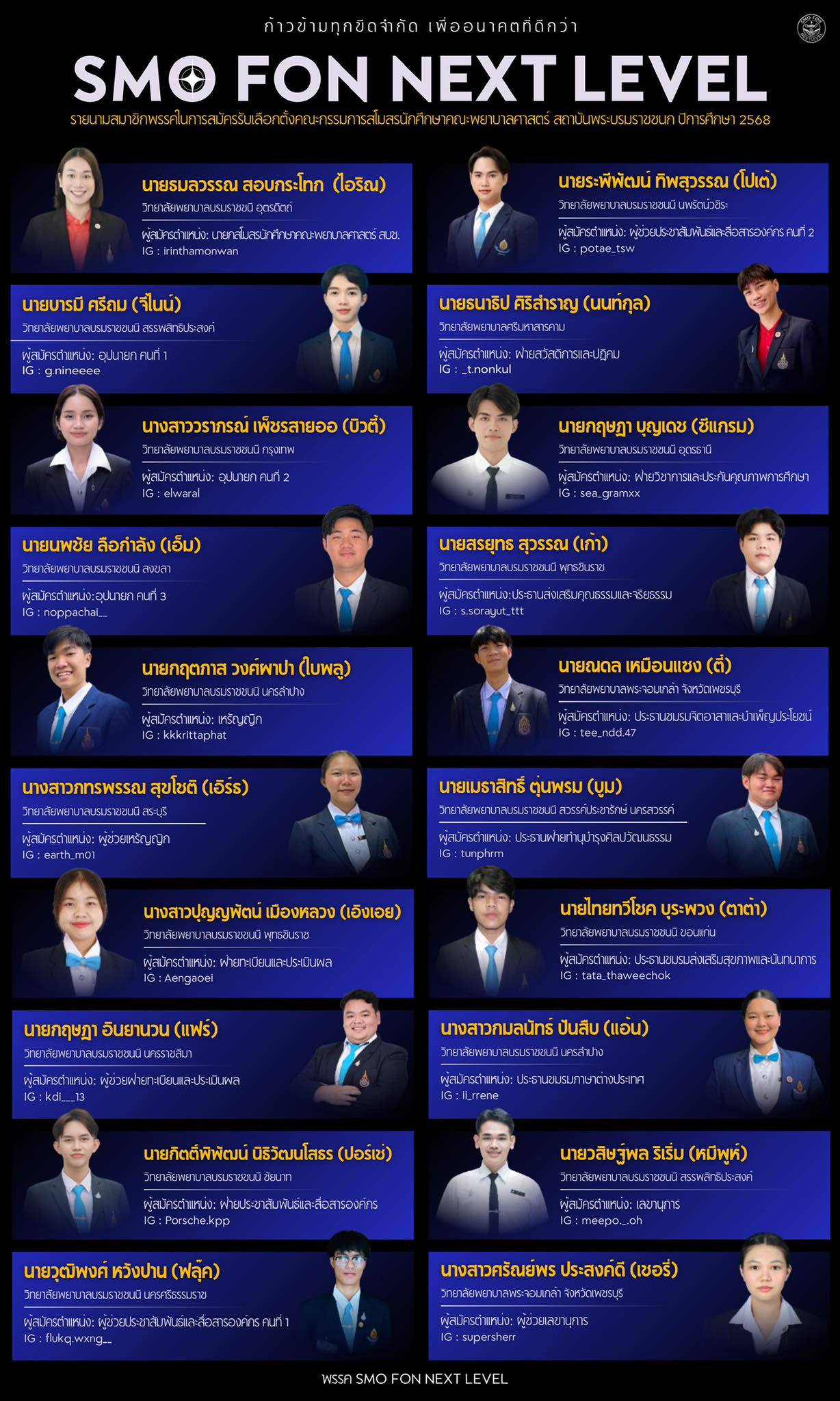 แบนเนอร์พรรค SMO FON NEXTLEVEL